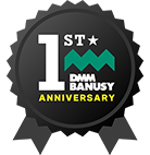 DMM BANUSY 1周年ロゴ